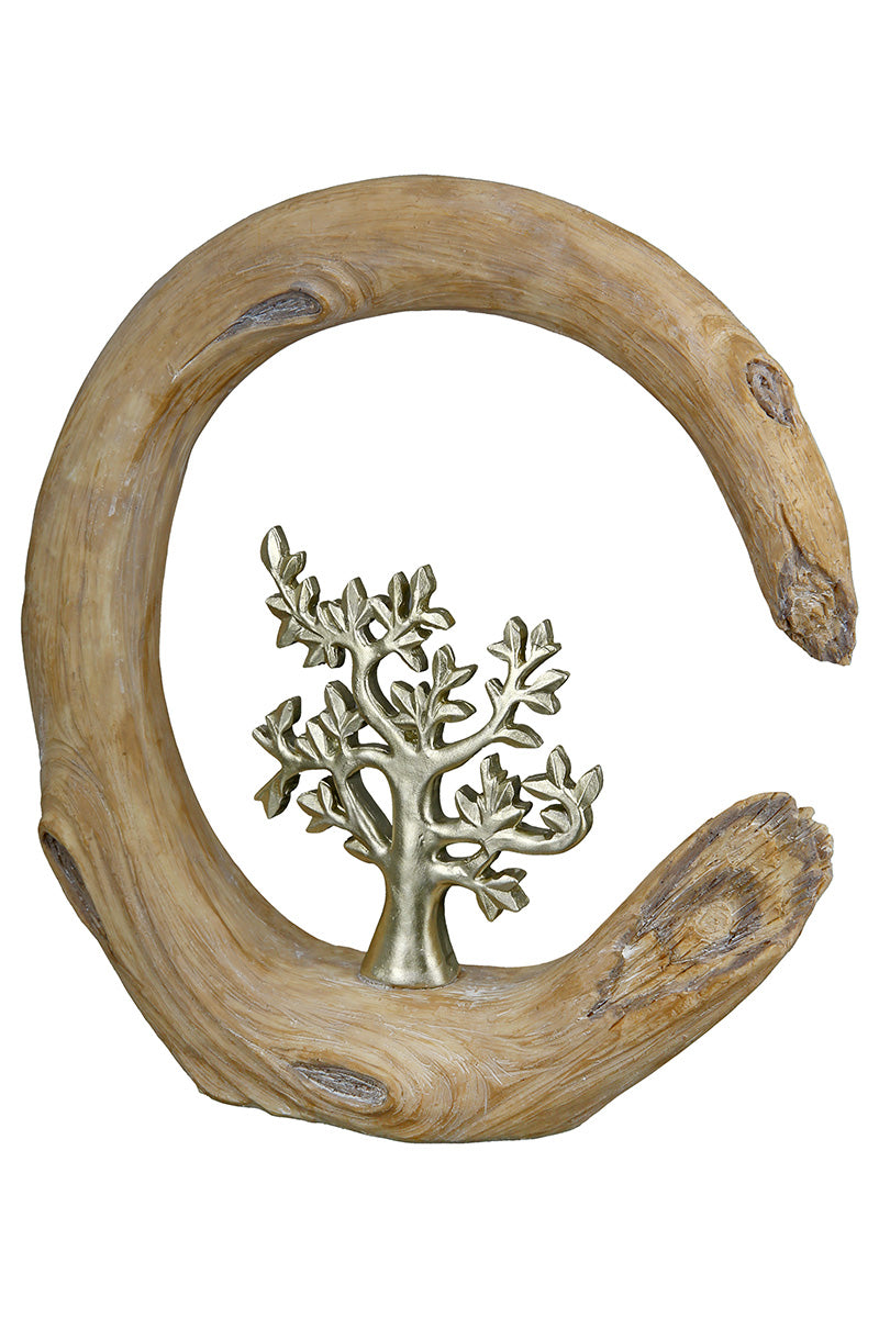 SET OF 2, Decorative object, "Silver Forest Breeze"