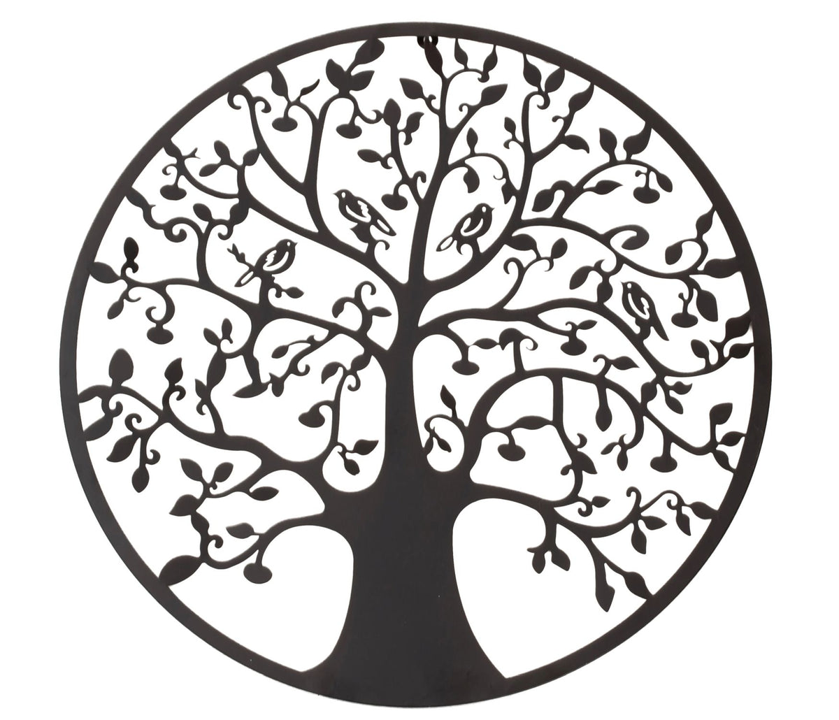Metal Wall Decor, "My Tree never dies" 30 cm, 60 cm