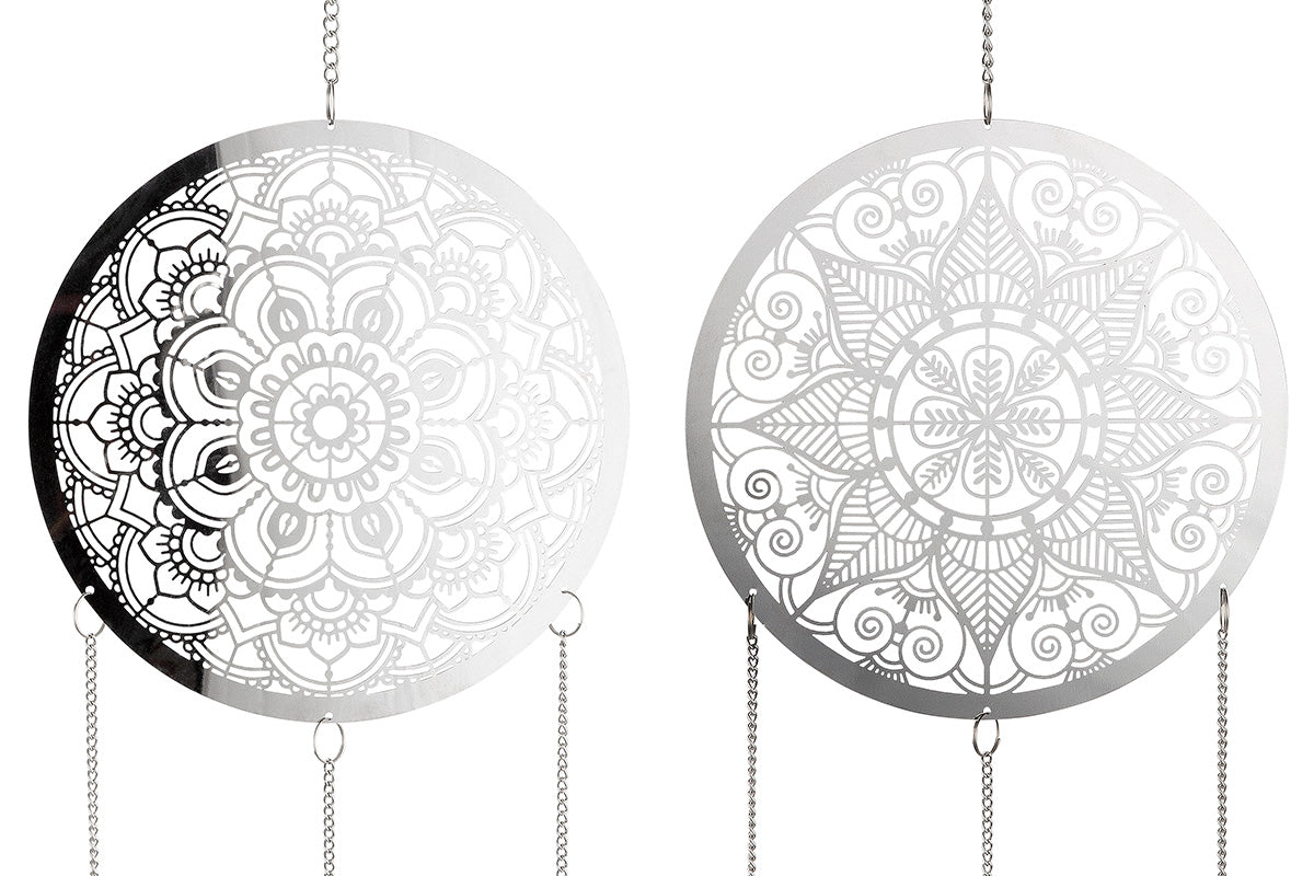 Dreamcatcher, Stainless Steel, "Mandala Sky"