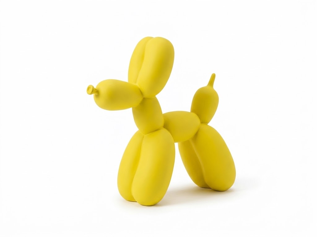 Figure Balloon Dog "Le Petit Ballon", 24.5x23x6.5 cm