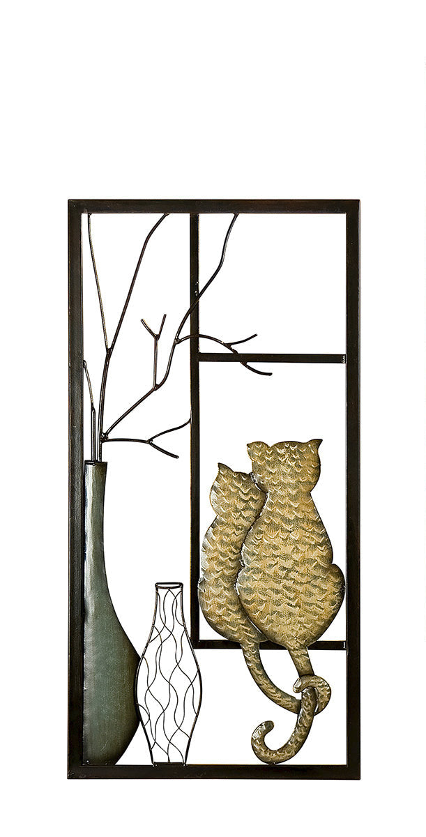 Wall relief, rectangular, "Cat´s Serenade"