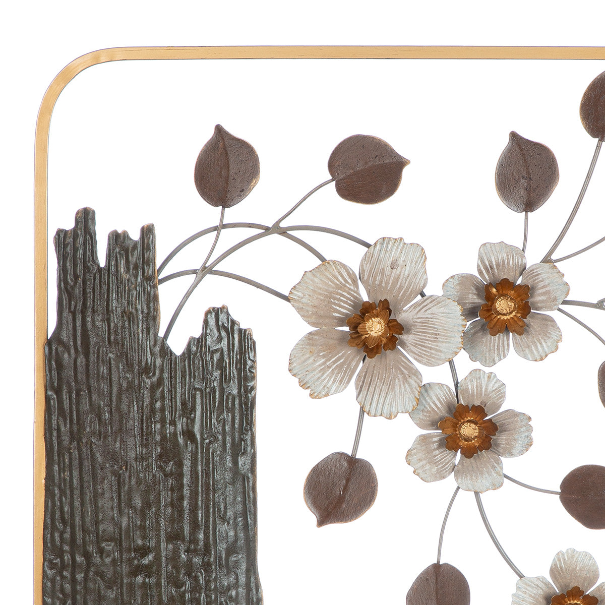Wall relief, square, "Sakura Serenity"