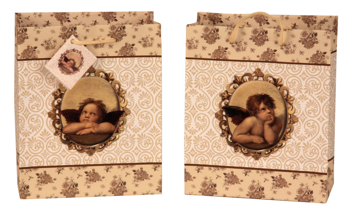 SET OF 2, Gift Bag "Raphael-Angel", Large (33x26.7x14 cm)
