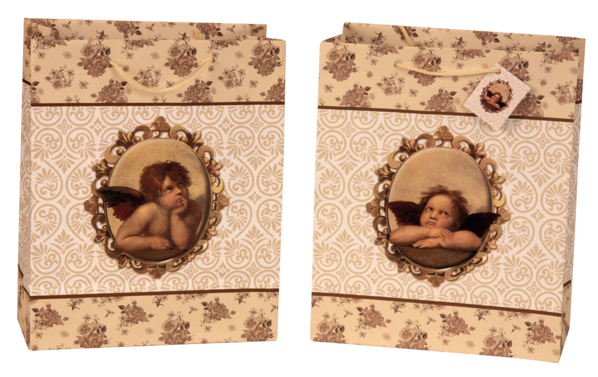 SET OF 2, Gift Bag "Raphael-Angel", Large (33x26.7x14 cm)