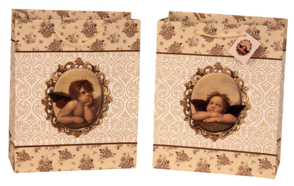 SET OF 2, Gift Bag "Raphael-Angel", Large (33x26.7x14 cm)