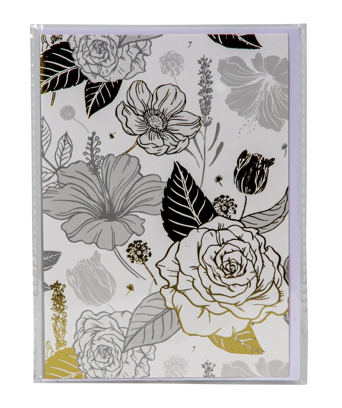 SET OF 3, Greeting Card "Birthday and Flowers" | 17.5x12.5 cm with Envelopes