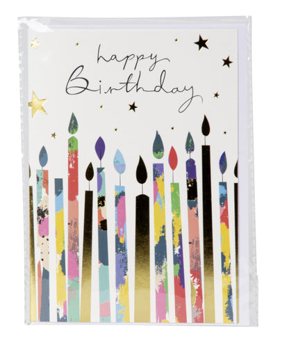 SET OF 3, Greeting Card "Birthday and Flowers" | 17.5x12.5 cm with Envelopes