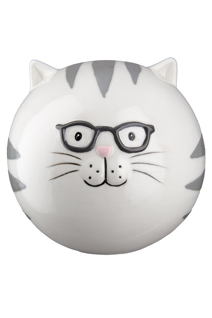 Money box, cat, round, "Petit Savant"