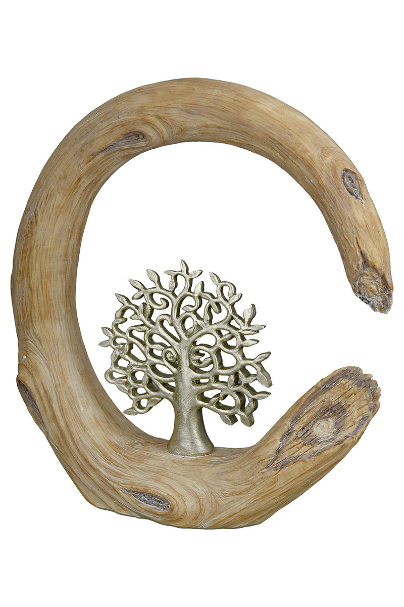 SET OF 2, Decorative object, "Silver Forest Breeze"