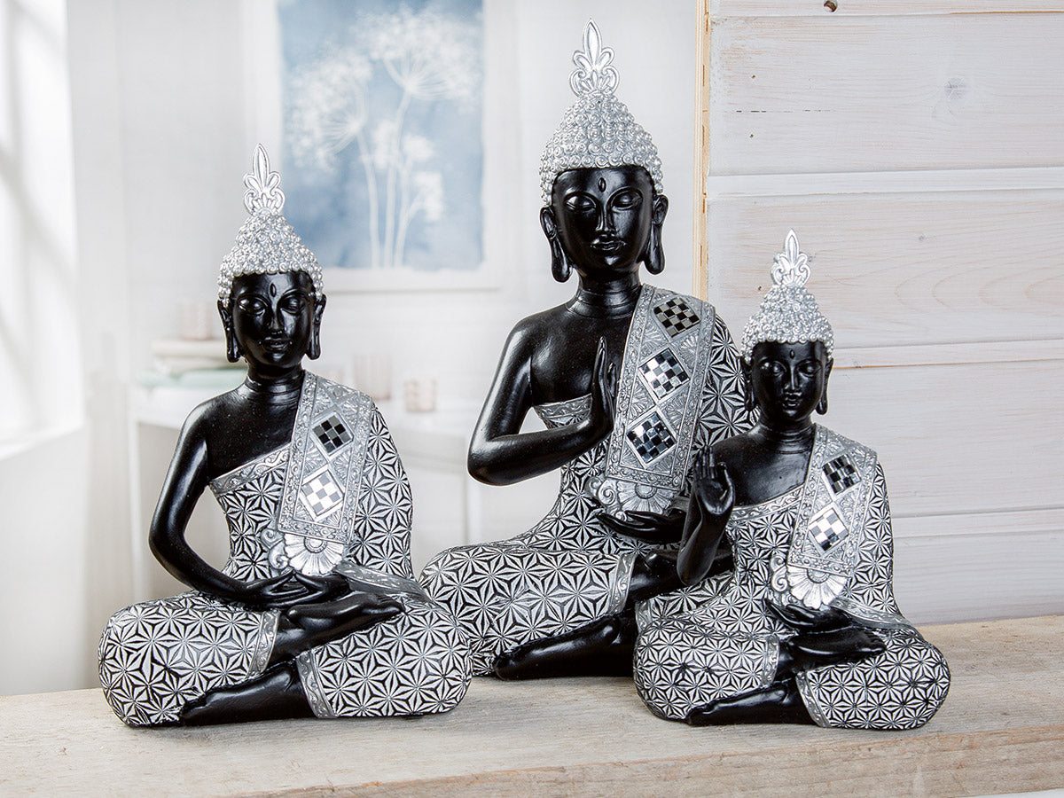 Figure, Buddha, H: 36 cm, "Zen de Chypre"