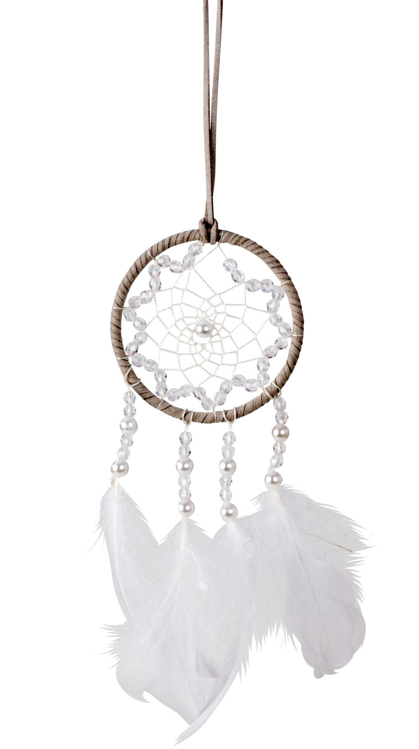 Dreamcatcher with glass beads, "My little Dream"