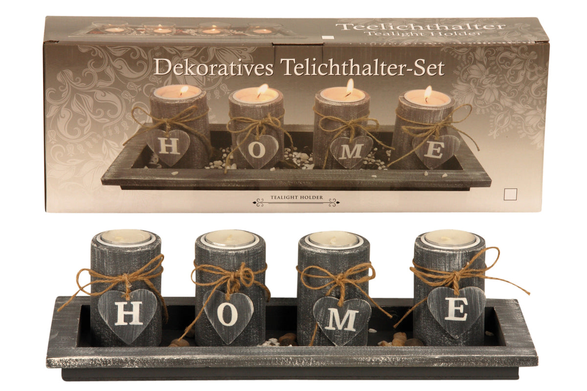 Tealight Holder Set, "EMOH...))"