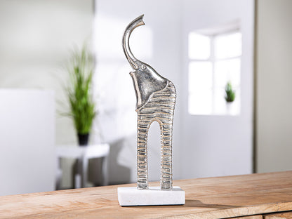 Sculpture, Elephant "Silver Wisdom"