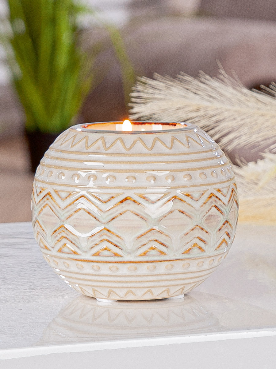 Tealight candle holder, "Inka Essence"