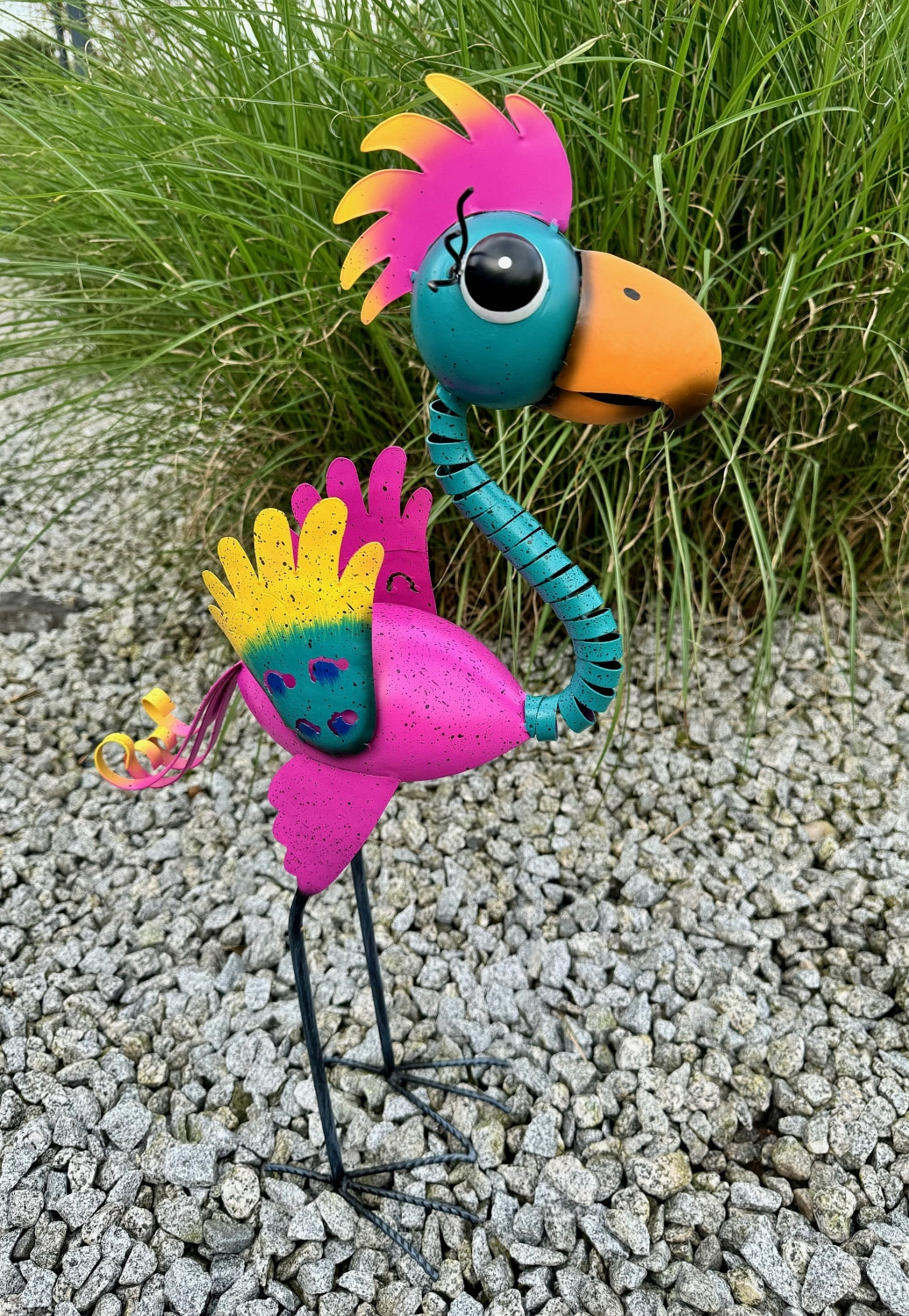 Colorful Metal Bird, "Some kind of funny Bird" (64 cm)
