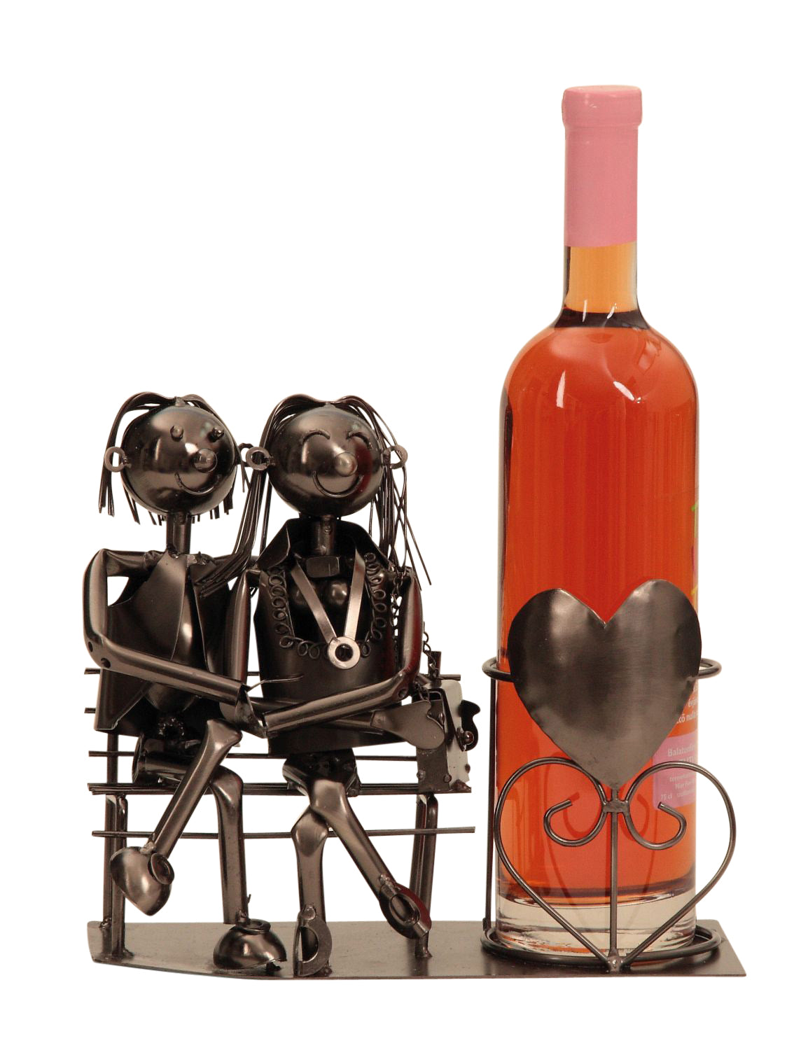 Wine Bottle Holder; Metal, "Prost"