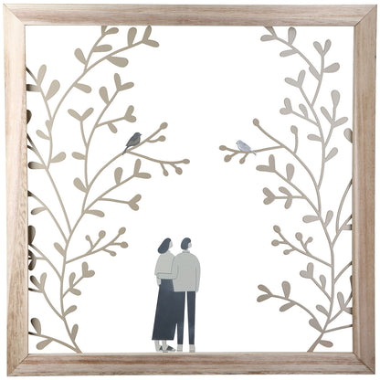 Wall relief, round, "Souvenir de Vie"