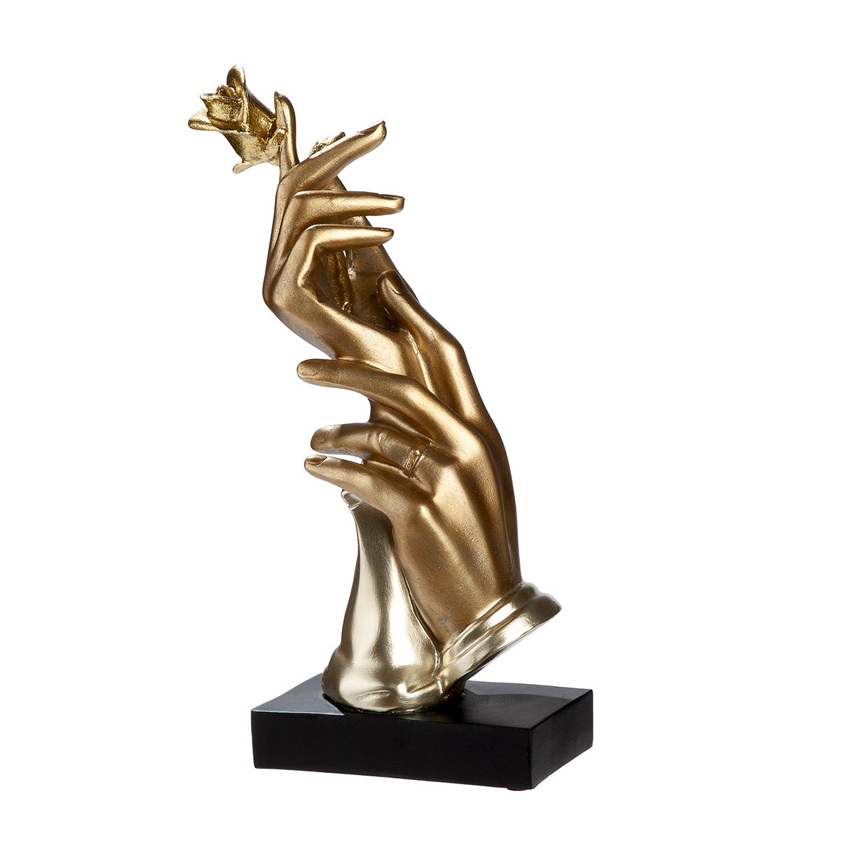 Sculpture, Hands, Rose, "Gentle Touch"