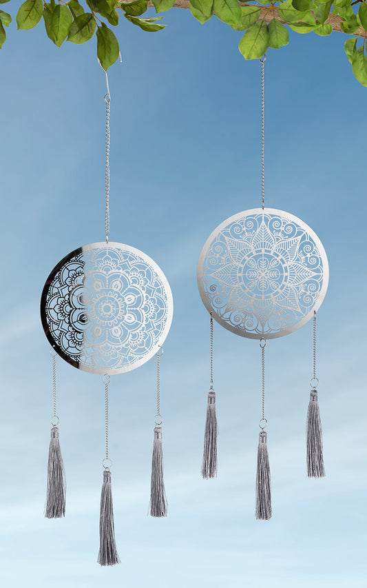 Dreamcatcher, Stainless Steel, "Mandala Sky"
