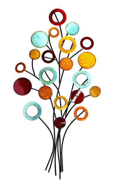 Wall relief, Tree, Metal, "My Tree of Colours"
