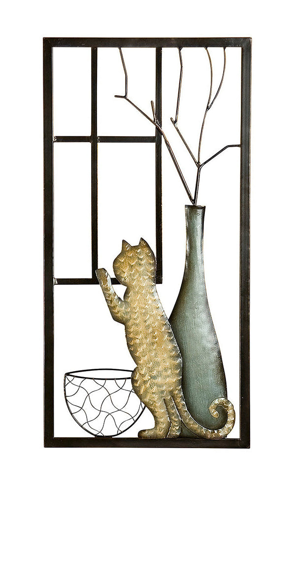 Wall relief, rectangular, "Cat´s Serenade"