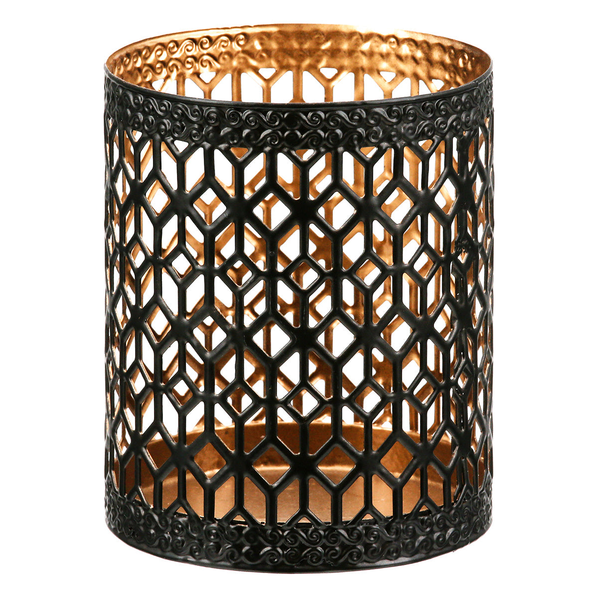 SET OF 2, Tealight candle holder, "Diamond Glow"