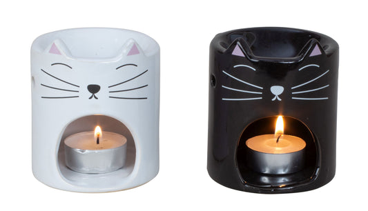 Fragrance oil burner, "Black or White..?"