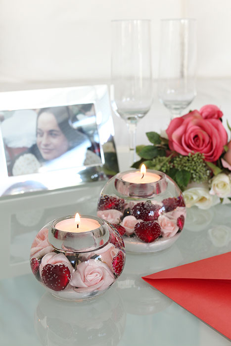 Dreamlight, Tealight candle holder, "Heartbeat"