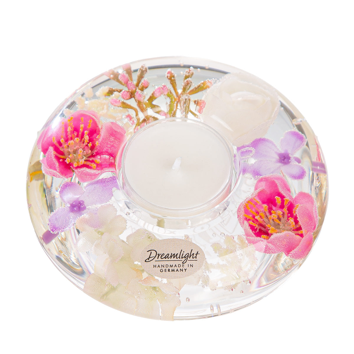 Dreamlight, Tealight candle holder, "Orchid Dream"