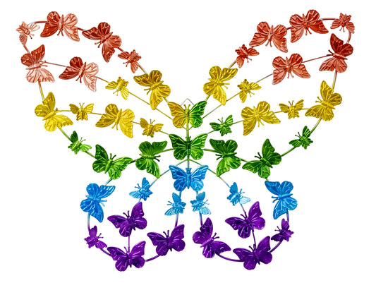 Colorful Metal Butterfly for Hanging, "My Life is colorful"