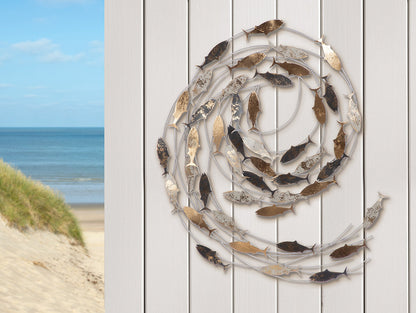 Wall relief, "Ocean Swirl Elegance" BIG SIZE