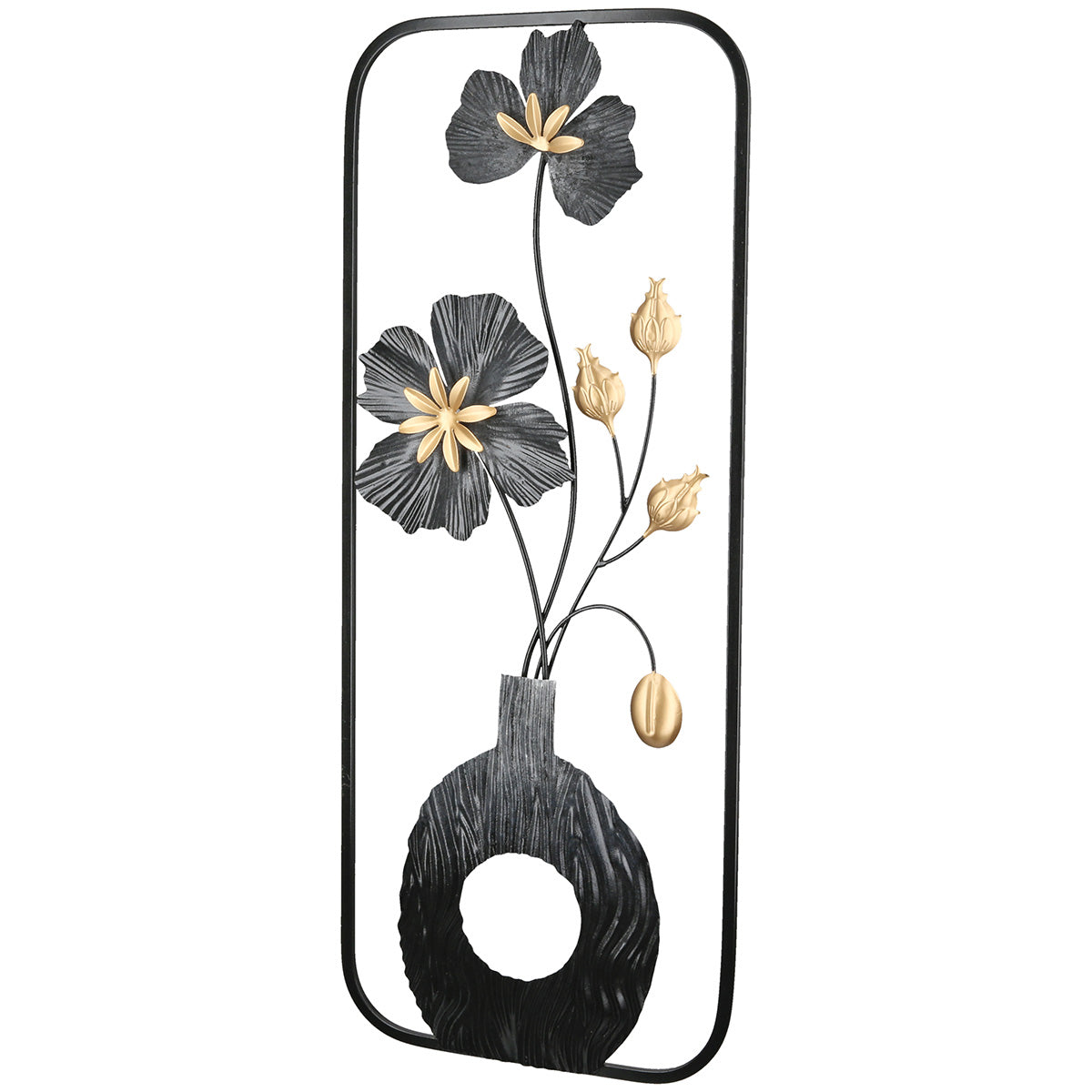 Wall relief, "Floral Vase Essence"