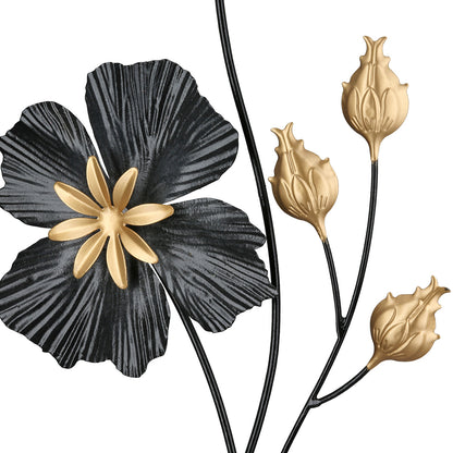 Wall relief, "Floral Vase Essence"