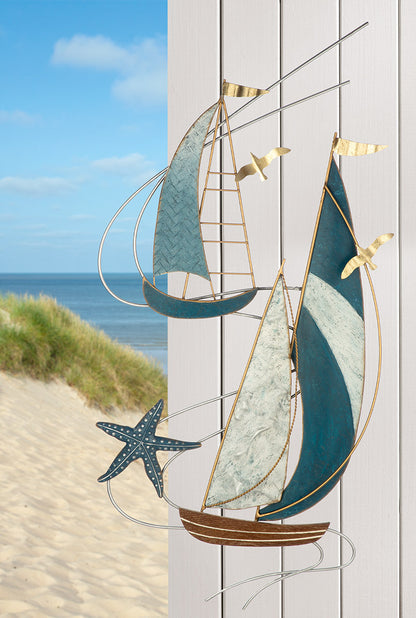 Wall relief, "Nautical Journey Soul"