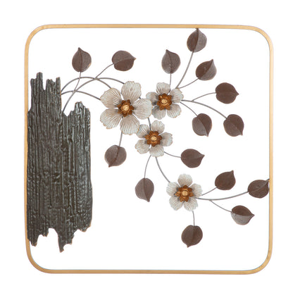 Wall relief, square, "Sakura Serenity"