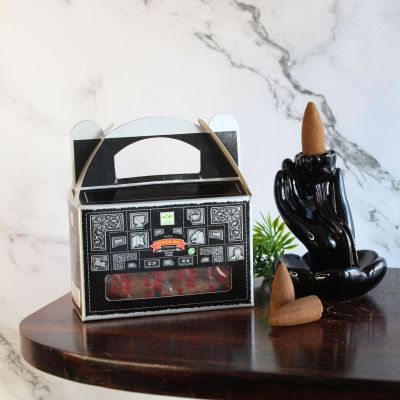 Satya Super Hit Backflow Incense Cones | 24-Piece Pack