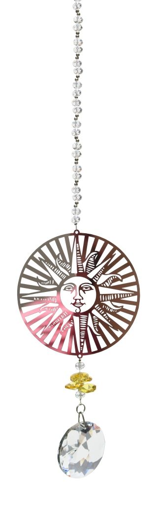 Suncatcher, Metal Ornament & Crystals, Approx. 45 cm