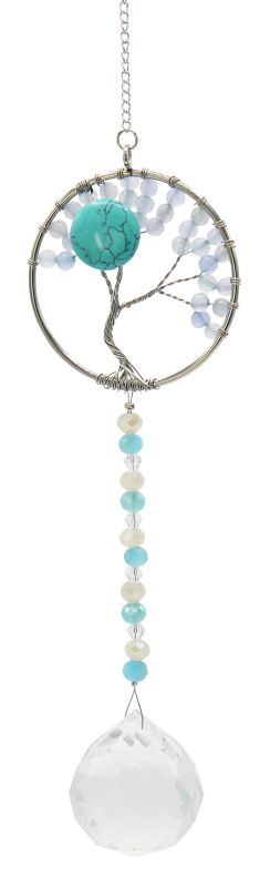 Gemstone Tree Circle Suncatcher, 30 - 34 cm