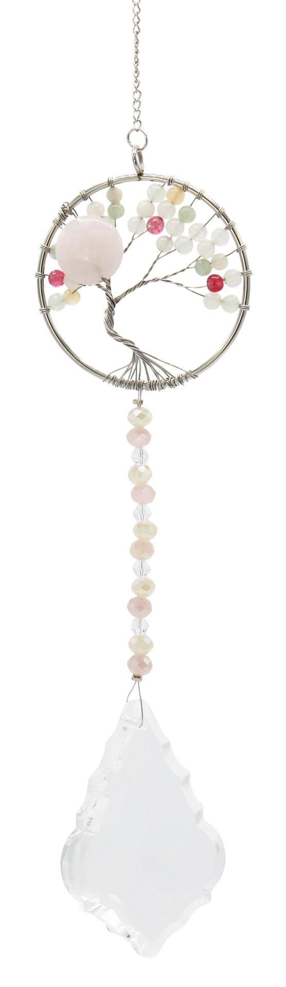 Gemstone Tree Circle Suncatcher, 30 - 34 cm