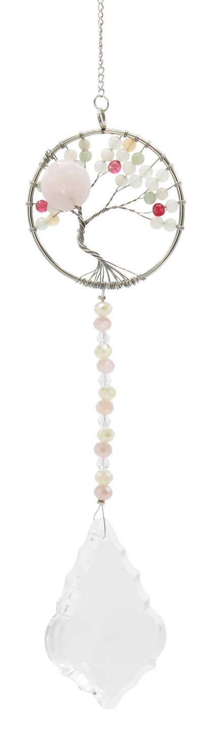 Gemstone Tree Circle Suncatcher, 30 - 34 cm