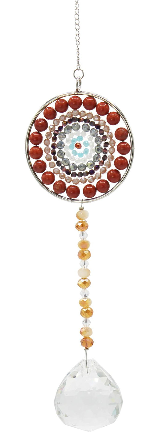 Gemstone Circle Suncatcher, 31 - 36 cm