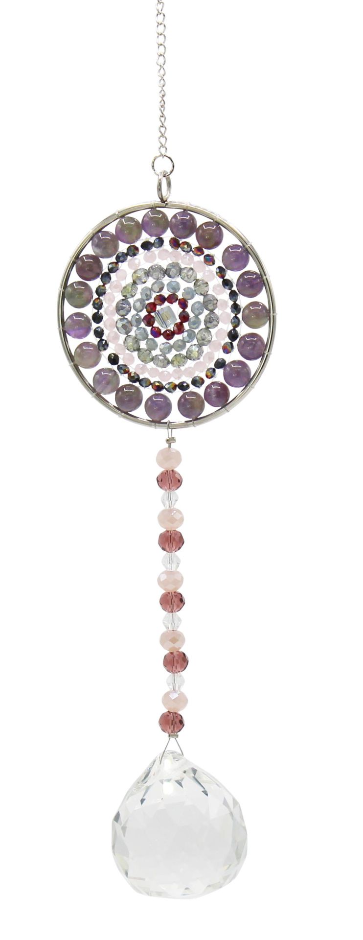 Gemstone Circle Suncatcher, 31 - 36 cm