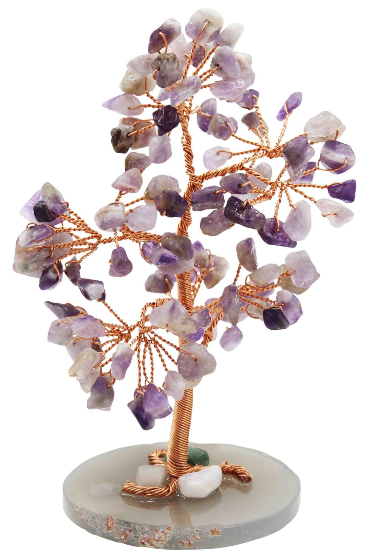 Natural Gemstone Tree of Life, Handcrafted Energy Decor
