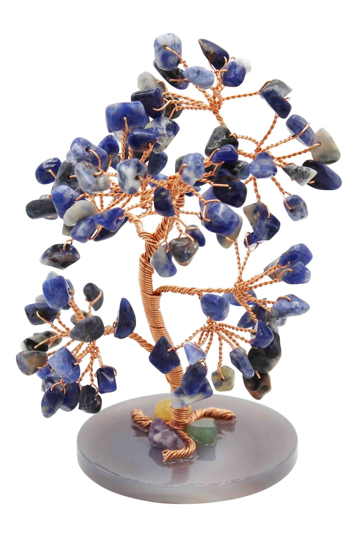 Natural Gemstone Tree of Life, Handcrafted Energy Decor