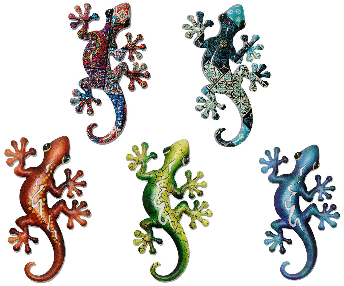Gecko Large, metal, Size: 24.5 x 14 cm